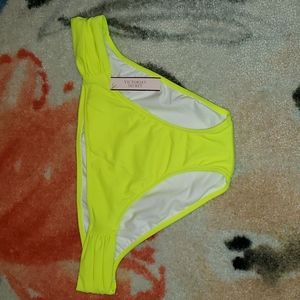 Neon yellow Victoria's Secret knockout bikini bottom. Size Medium